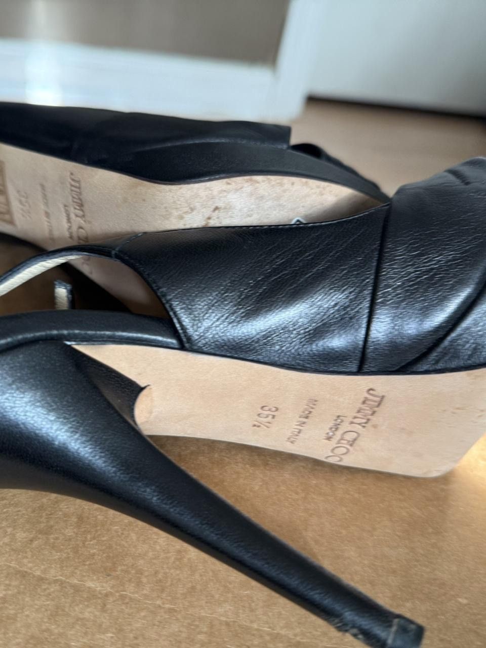 Jimmy Choo Jimmy Choo Leather Heel Size US 5.5 / IT 35.5 - 3 Thumbnail
