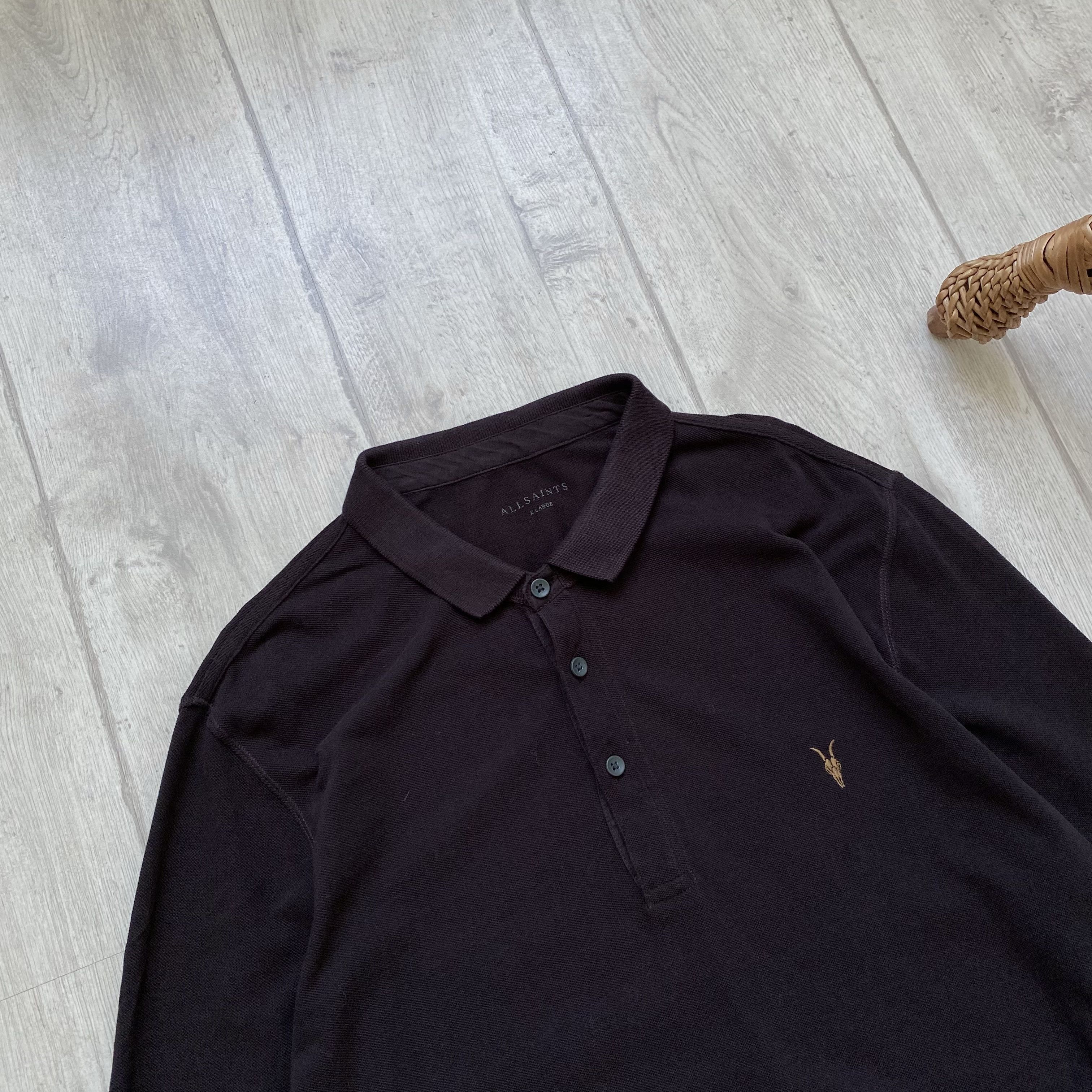 Allsaints Designer Allsaint rugby polo shirt long sleeve mini logo Size US L / EU 52-54 / 3 - 2 Thumbnail