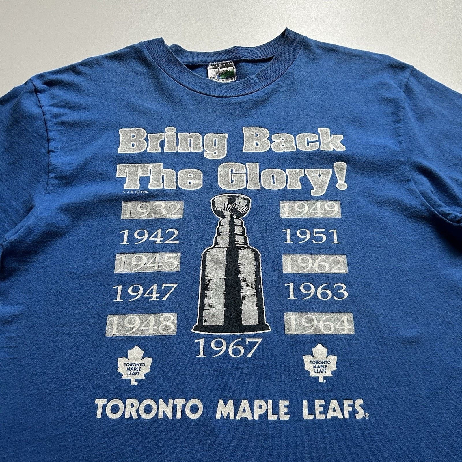 NHL Vintage Toronto Maple Leafs T Shirt Medium NHL Stanley Cup Size US M / EU 48-50 / 2 - 2 Thumbnail