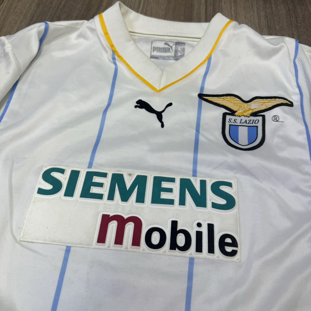 Puma Lazio 01/02 European shirt #10 Crespo Size US L / EU 52-54 / 3 - 3 Thumbnail