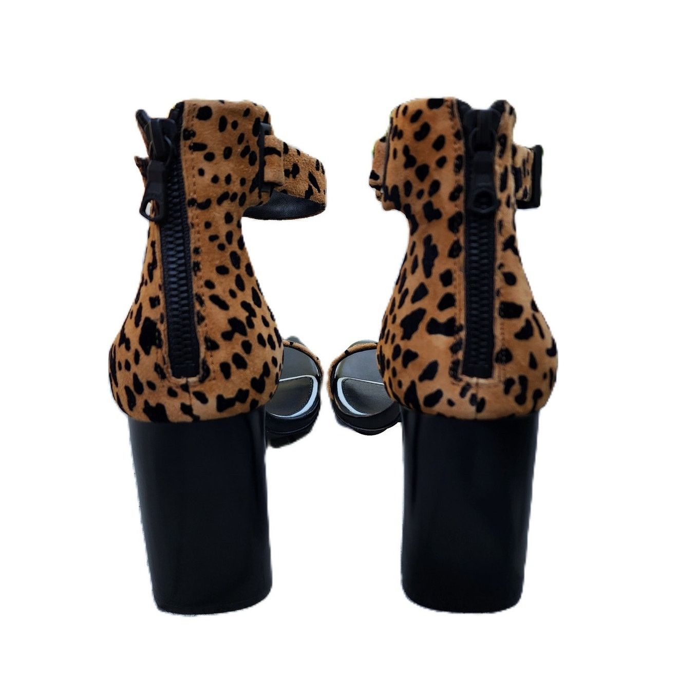 Rag & Bone Rag & Bone Ellis Cheetah Suede Open Toe Sandals 38.5 Size US 8 / IT 38 - 5 Thumbnail