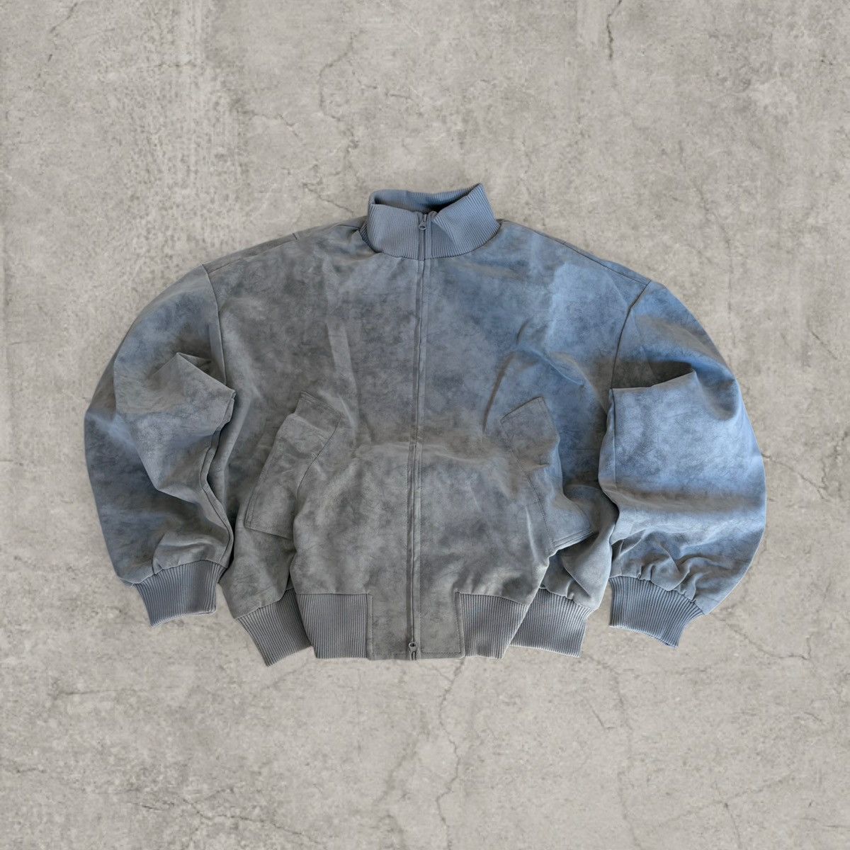 Japanese Brand Cool military zip up bomber jacket in grey. Size L Size US L / EU 52-54 / 3 - 1 Thumbnail
