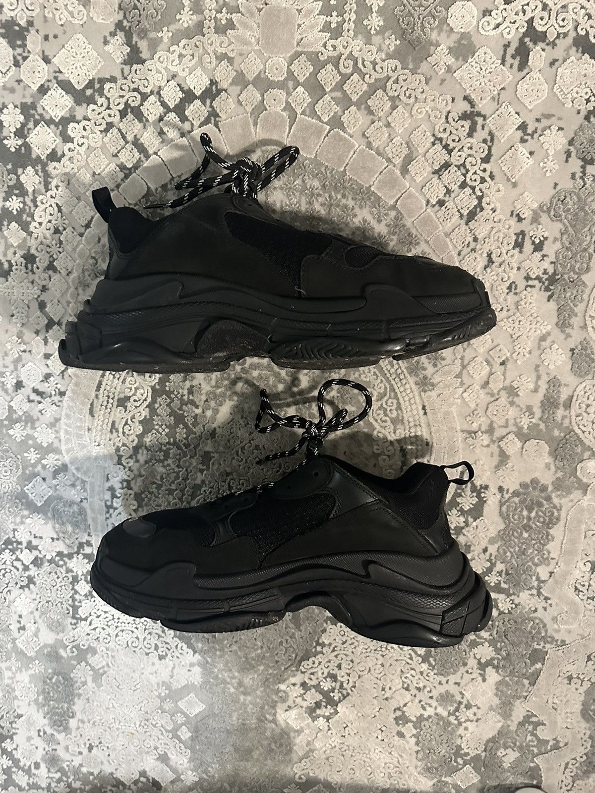Balenciaga Balenciaga Triple S Black (2019) Size US 10 / EU 43 - 2 Thumbnail