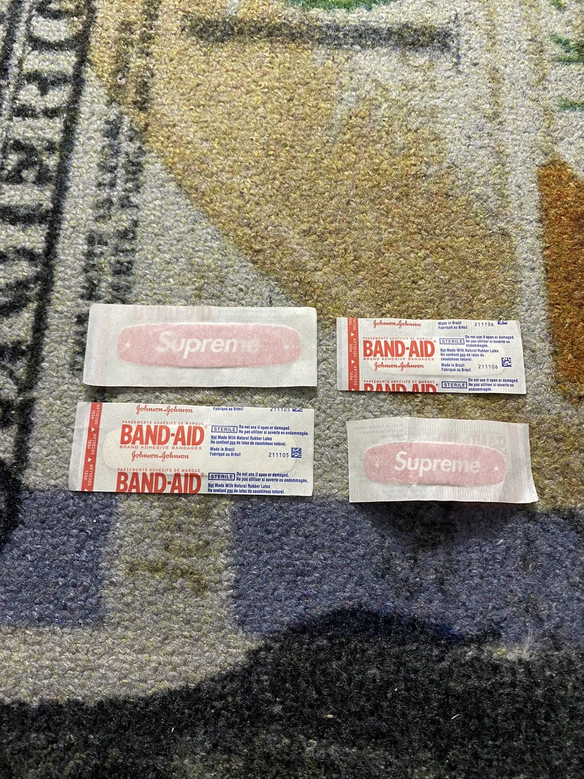 Supreme Supreme Red Bandaid Pack (Small & Large) FOUR PACK Size ONE SIZE - 2 Thumbnail