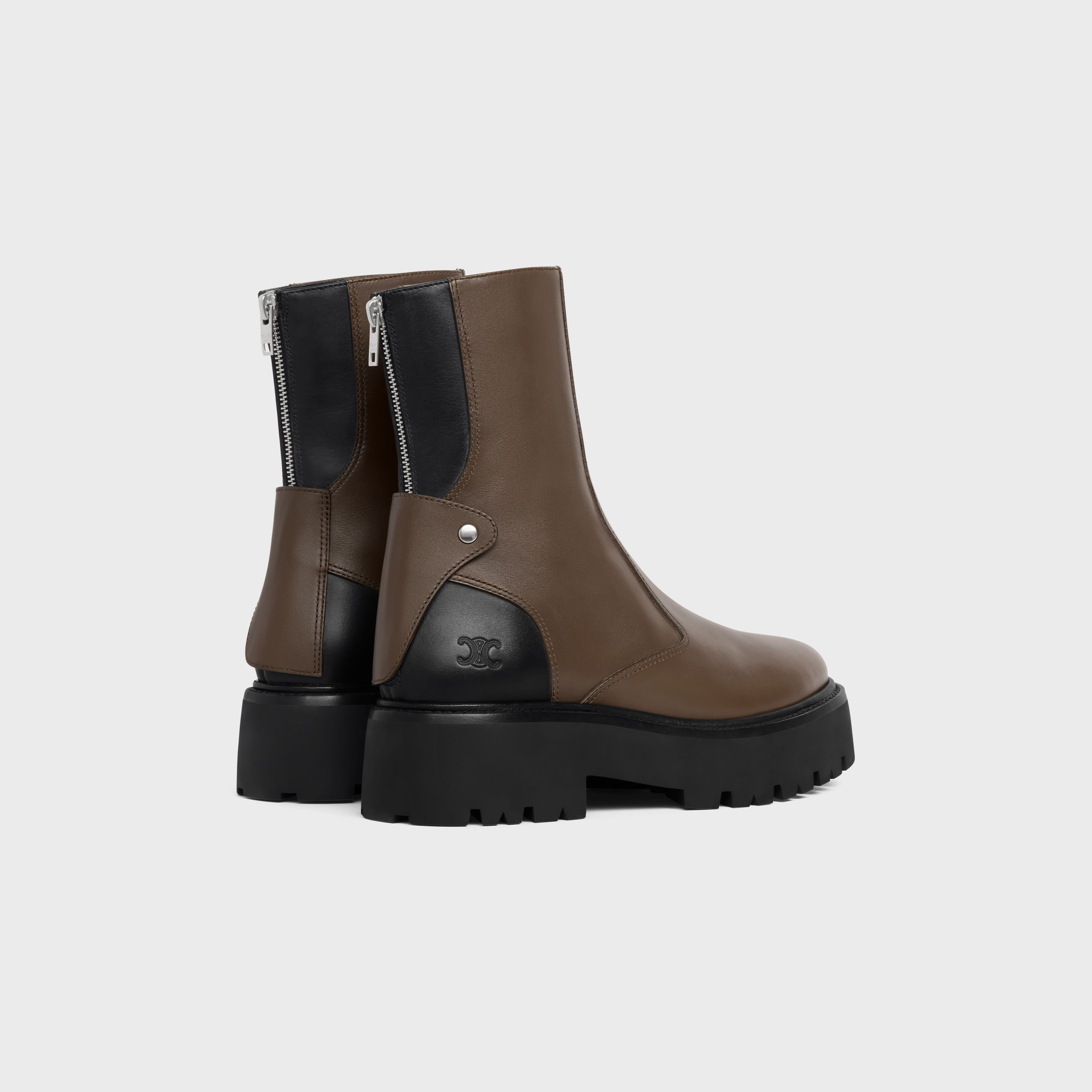 Celine o1bcso1str0925 352033554C Bulky Boots in Khaki / Black Size US 6 / IT 36 - 3 Thumbnail