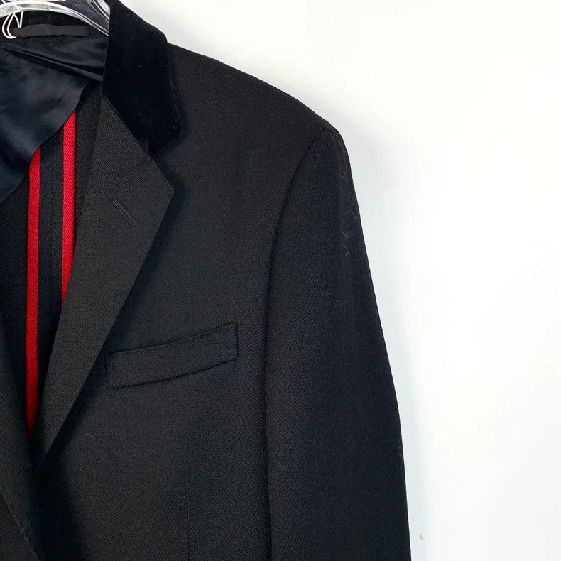Gucci Gucci Black V-neck single-breasted wool suit 2502-Nextarrow Size 46R - 3 Thumbnail