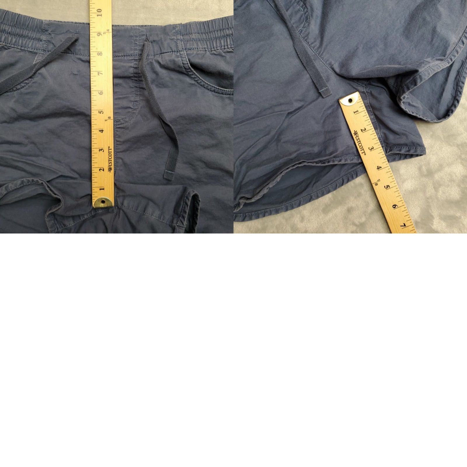Eddie Bauer VINTAGE Eddie Bauer Shorts Womens 4 Blue Elastic Waist Pull On Running Drawstring Casual Size 27" / US 4 / IT 40 - 8 Thumbnail