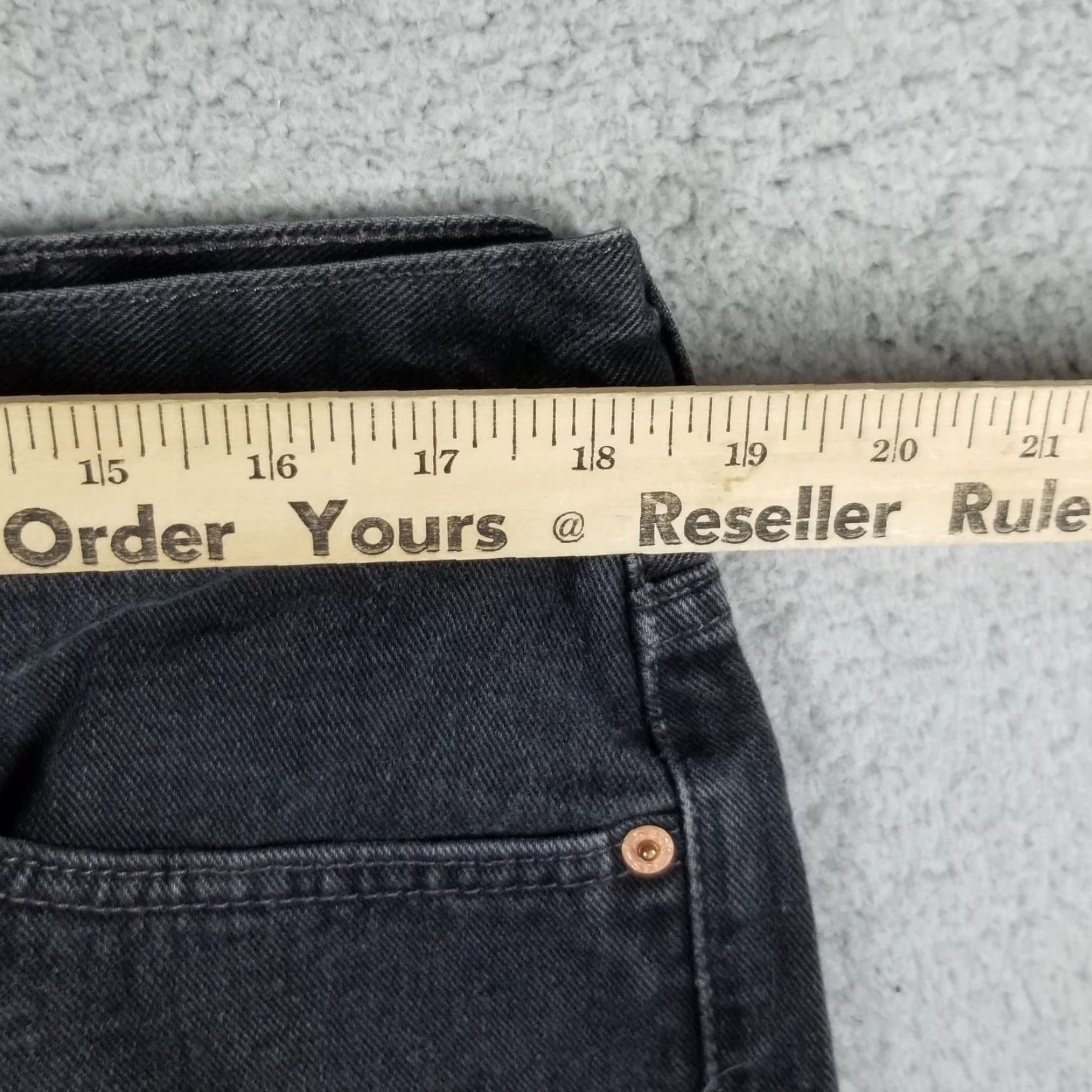 Levi's VINTAGE Levi's 550 Jeans Mens 38x32 Relaxed Fit Tapered Leg Made USA 90s Y2K Charcoal Wash Men’s Jeans Size US 38 / EU 54 - 5 Thumbnail