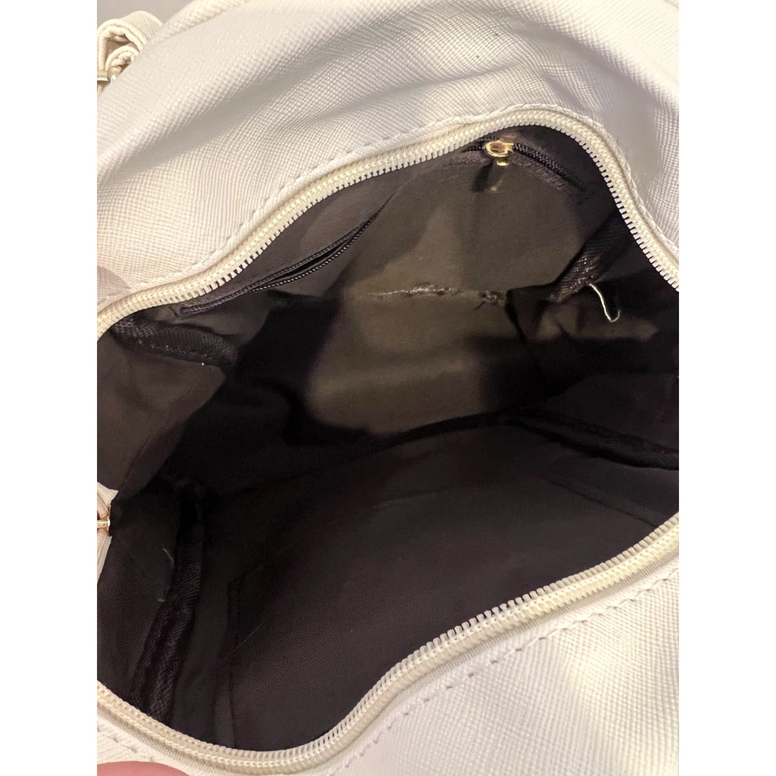 Vintage I IHAYNER Bowknot Ivory Leather Backpack Mini Backpack Purse for Women Pink Mini Bag Size ONE SIZE - 3 Thumbnail