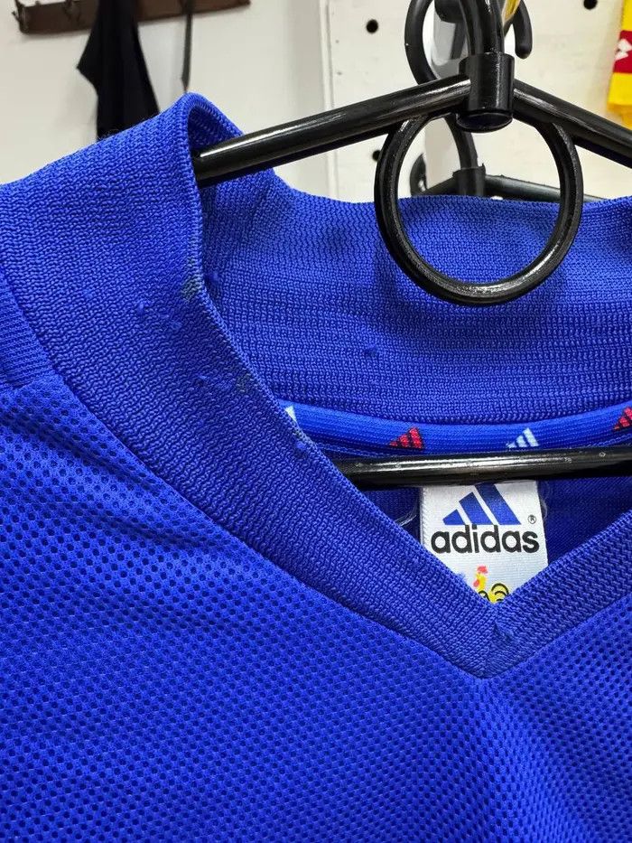 Adidas Vintage Adidas France 2002 2004 Zidane #10 Home Shirt Jersey Size US M / EU 48-50 / 2 - 10 Thumbnail