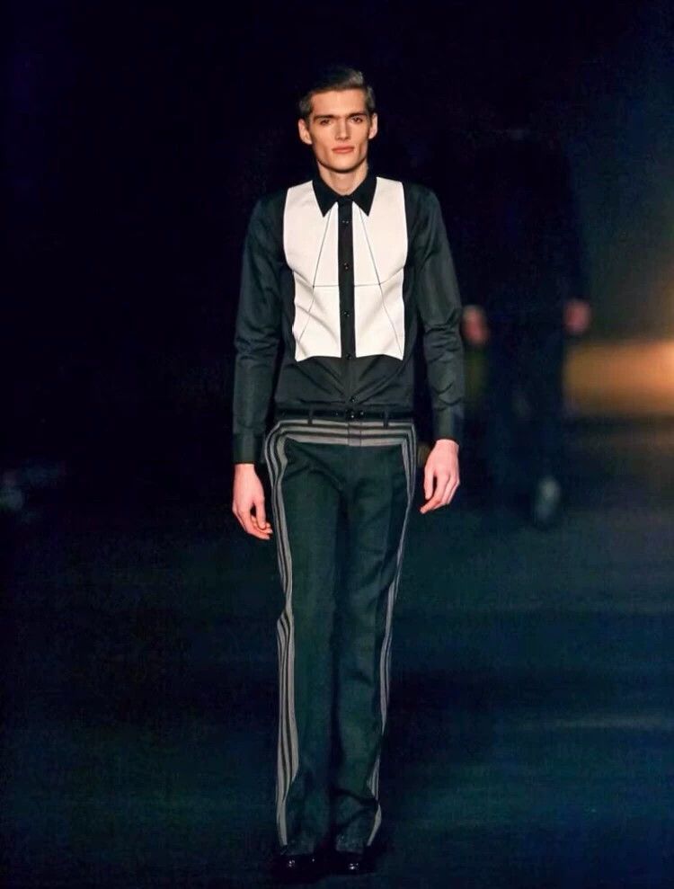 Dior Dior Homme Geometric Panels Trousers Size US 31 - 1 Thumbnail