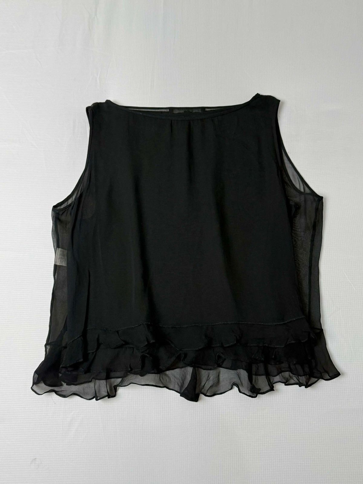 Gucci S/S 1999 Gucci by Tom Ford Silk Ruffle Top Size XS / US 0-2 / IT 36-38 - 2 Thumbnail
