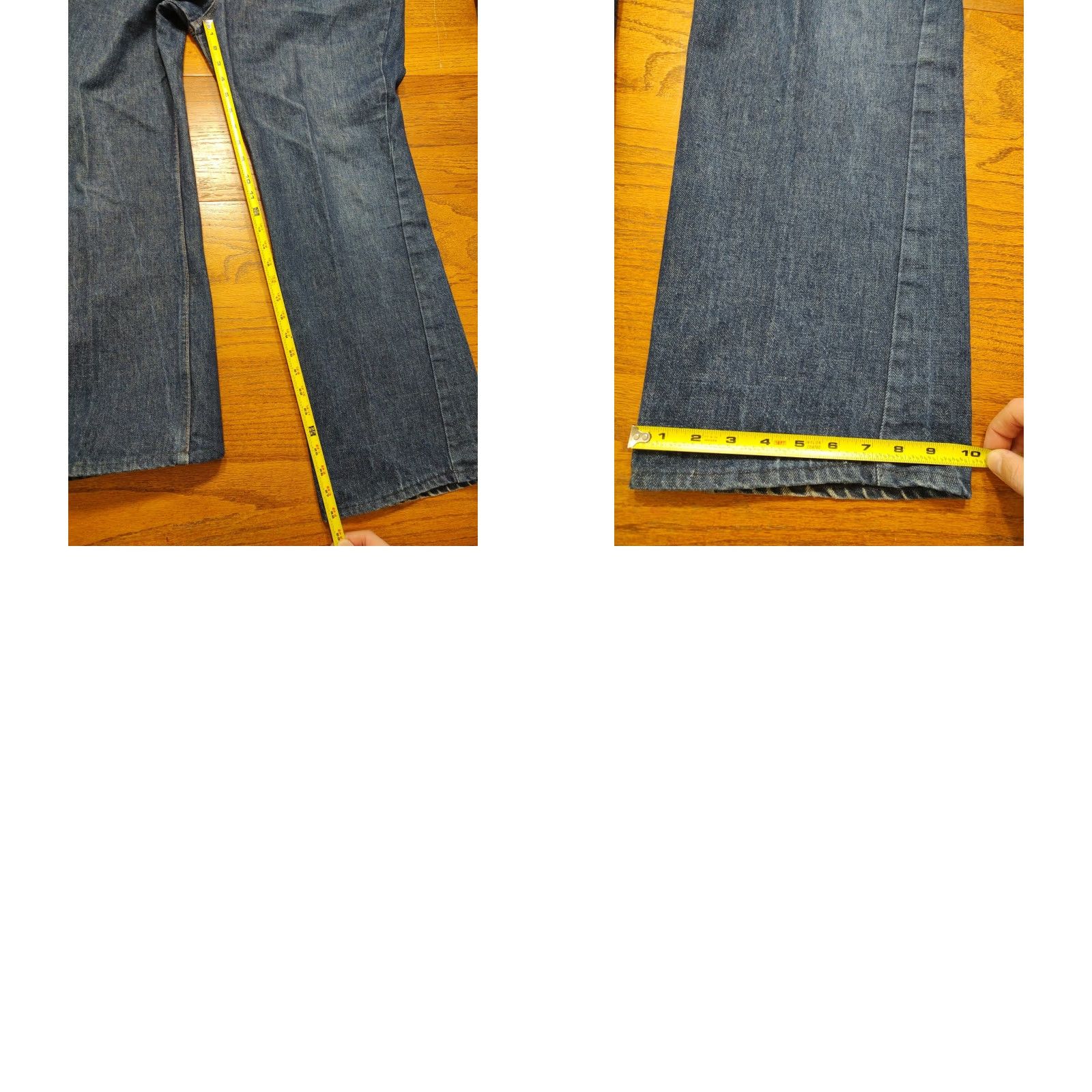 Vintage VINTAGE OshKosh B'gosh Jeans 37x28 Denim Work Riveted 5-Pocket Bootcut USA Mens Size US 37 - 9 Thumbnail