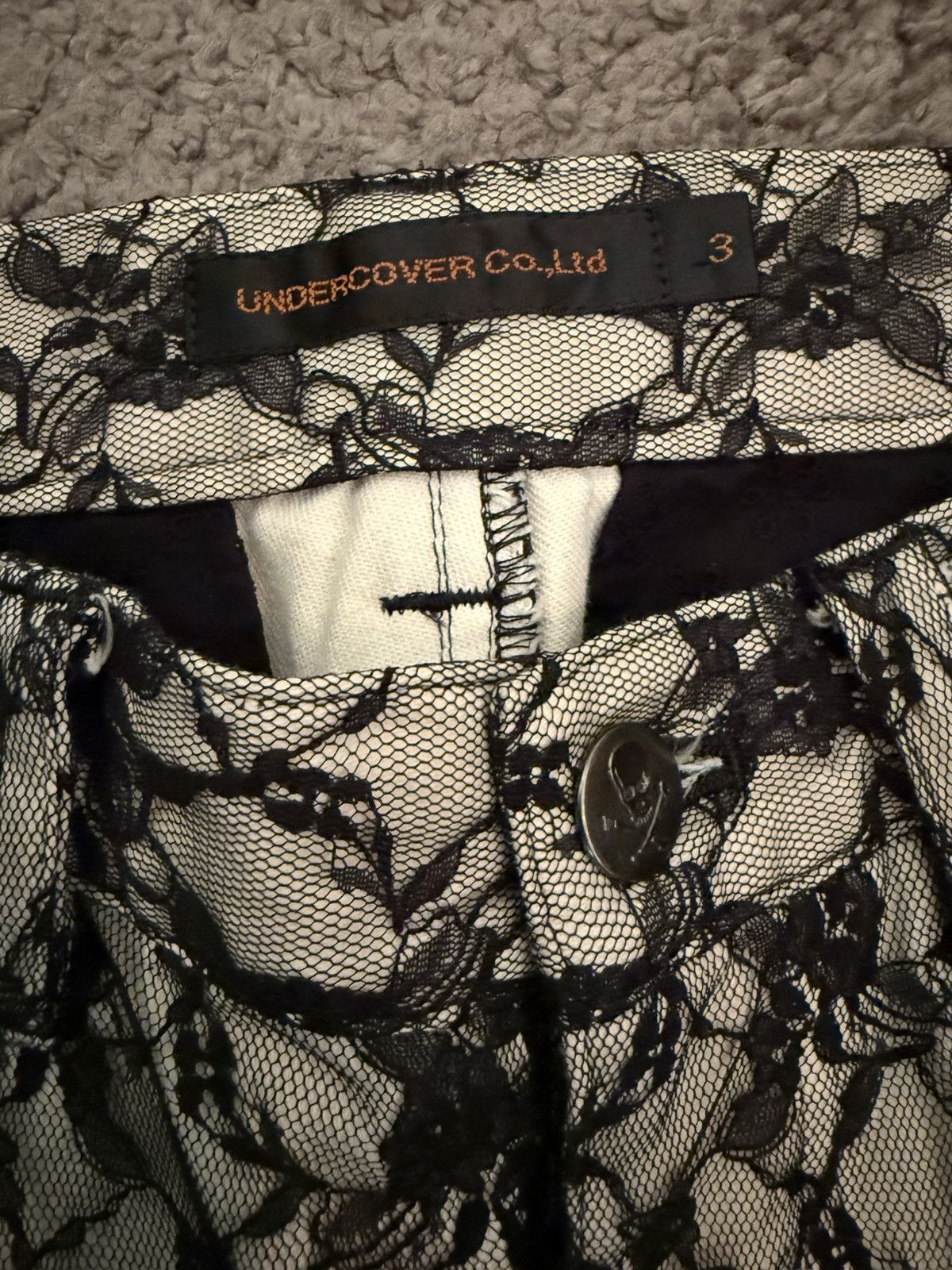 Undercover Undercover Laced Pattern Pants Size 29" - 3 Thumbnail