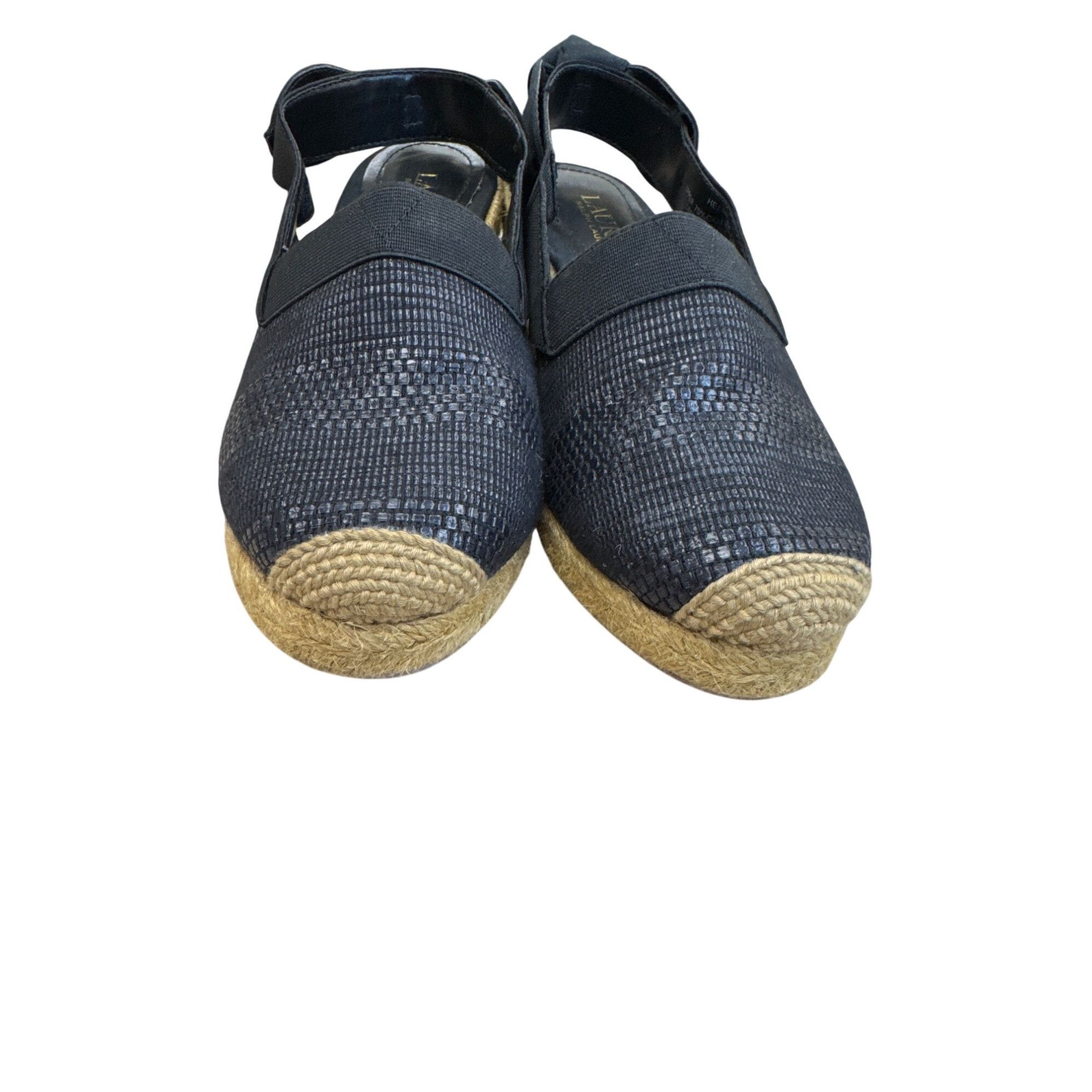Lauren Ralph Lauren Lauren Ralph Lauren Womens Black Espadrille Wedge Sandals Sh Size US 7 / IT 37 - 6 Thumbnail