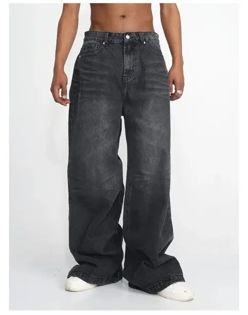Designer × Japanese Brand × Jean distressed faded baggy flared jeans Size US 32 / EU 48 - 1 Thumbnail