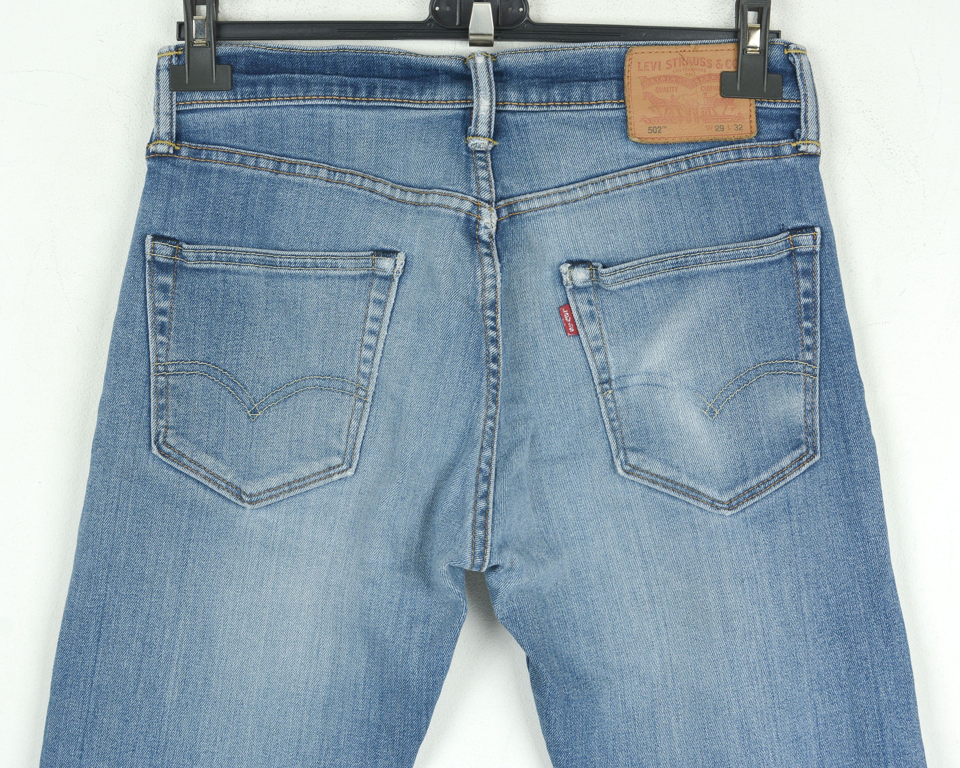 Levi's 502 W29 L32 Straight Jeans Denim Pants Trousers Zip Slim Fit Size US 29 - 4 Thumbnail