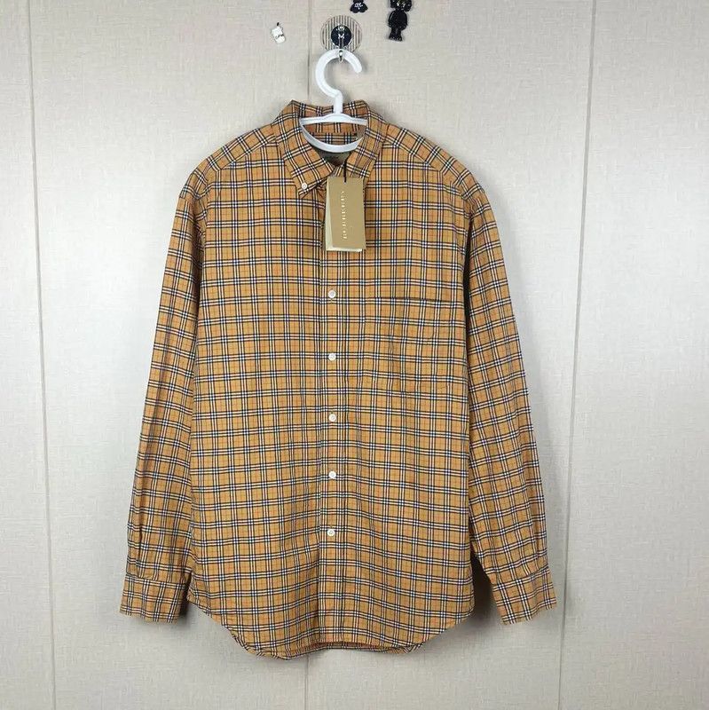 Burberry Burberry Men's Yellow Cotton Shirt Size US S / EU 44-46 / 1 - 1 Thumbnail