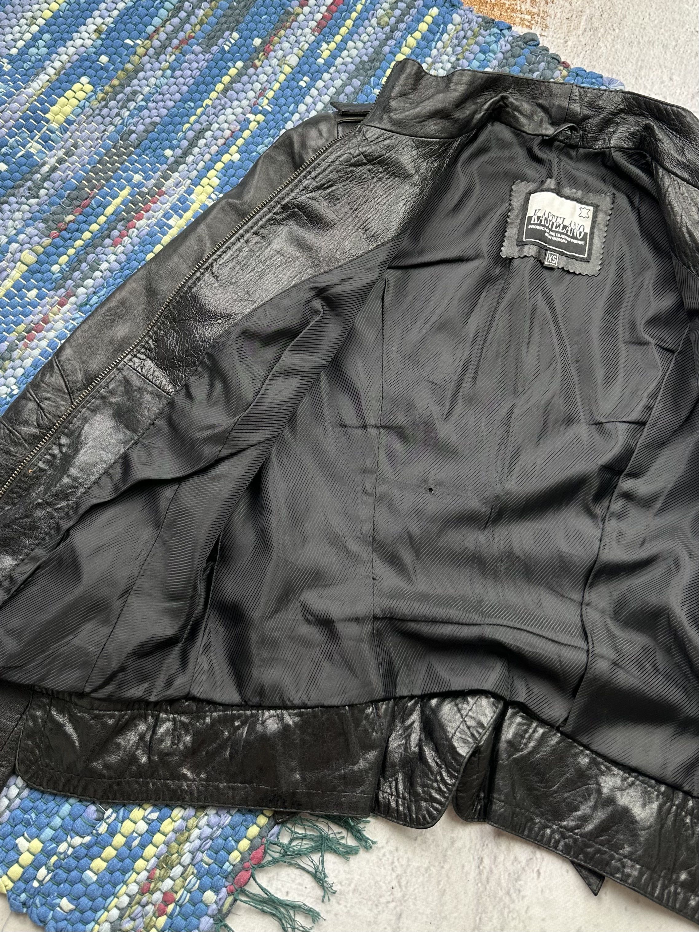 Vintage Vintage Leather Jacket A361D15(227) Size XS / US 0-2 / IT 36-38 - 4 Thumbnail
