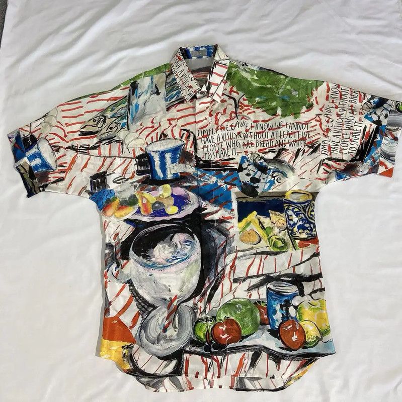 Dior Dior Multicolor Silk Women's Shirt 0089 Size L / US 10 / IT 46 - 1 Thumbnail