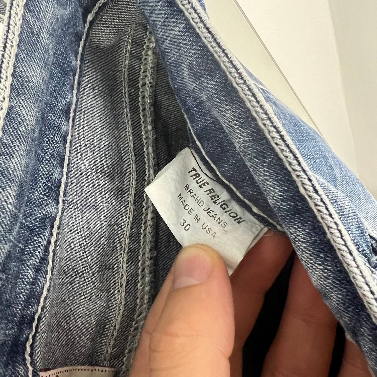 True Religion Y2k Vintage Denim True Religion Pants Distressed Japanese Size 30" / US 8 / IT 44 - 9 Thumbnail