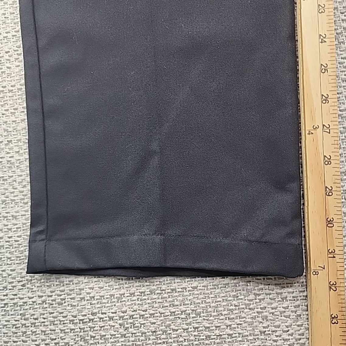 Dickies Dickies Uniform Work Pants Mens 44 UU Black Flat Front Straight Leg 44x32 Size US 44 / EU 60 - 6 Thumbnail