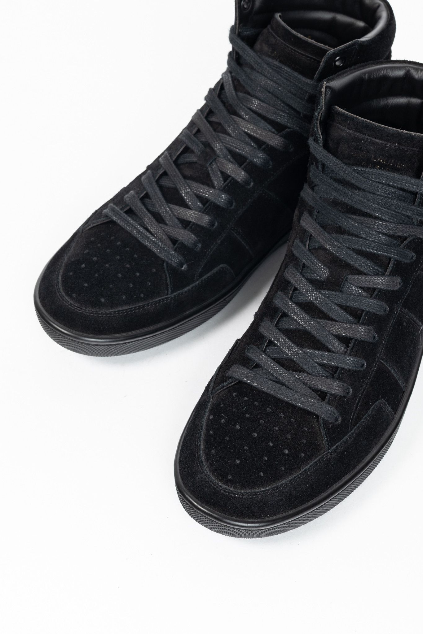 Saint Laurent Paris Saint Laurent SL/10H Suede Court Classic High-Top Sneakers Size US 10 / EU 43 - 6 Thumbnail