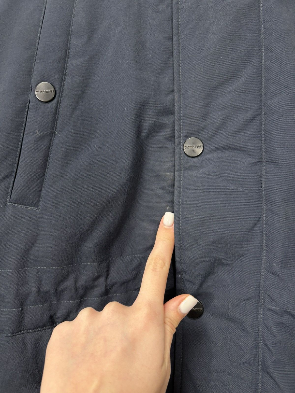 Carhartt Vintage Carhartt WIP Men’s Navy Fur Anchorage Parka Jacket Size US S / EU 44-46 / 1 - 14 Thumbnail