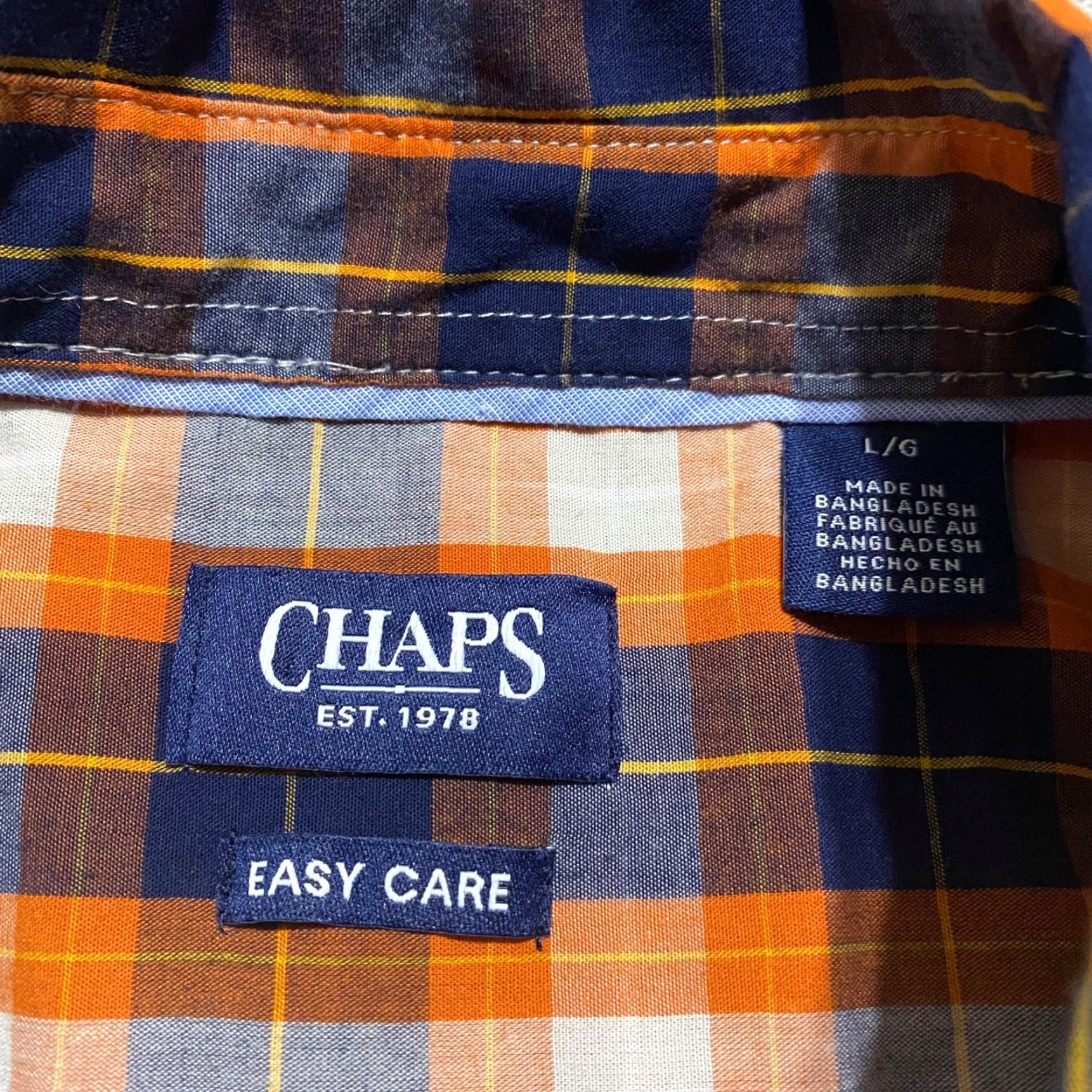 Chaps Chaps Ralph Lauren Mens Large Shirt Multicolor Plaid Long Sleeve Button-Down Size US L / EU 52-54 / 3 - 5 Thumbnail