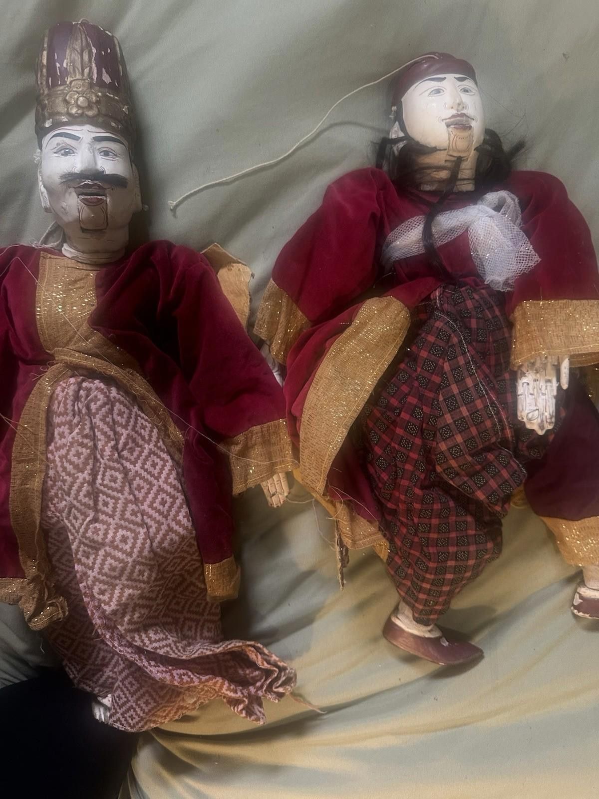 Designer Antique Chinese Peking Opera Puppet Marionette Dolls Size ONE SIZE - 1 Thumbnail