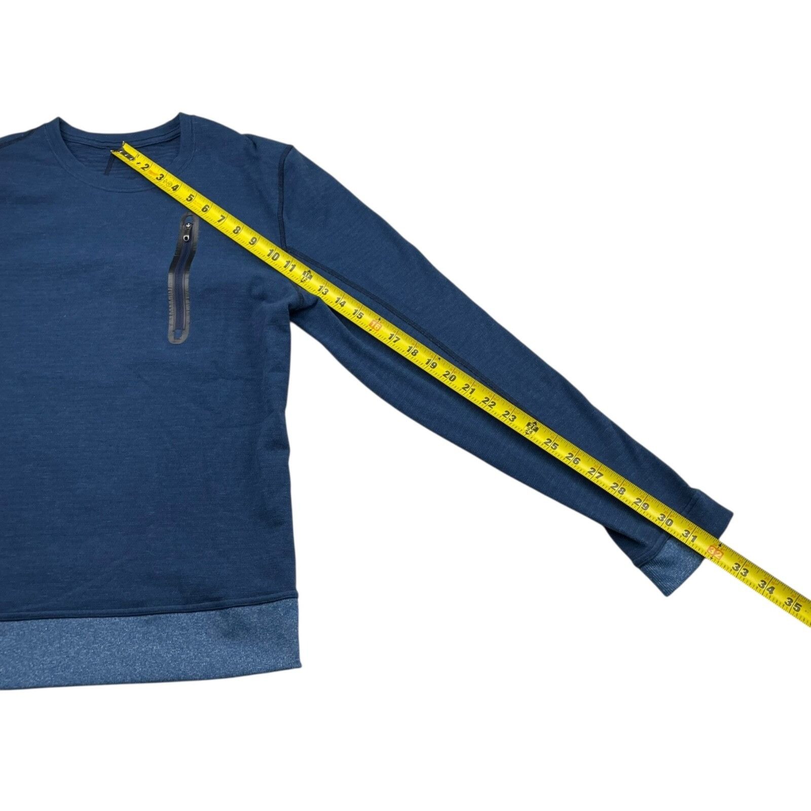 Lululemon Lululemon Men's Cargo Pocket Crewneck Sweatshirt Blue • Medi Size US M / EU 48-50 / 2 - 6 Thumbnail