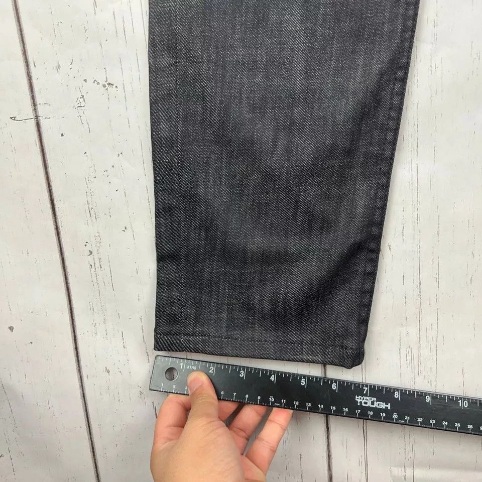Hudson Hudson 29x30 Straight Fit Button Jeans Pants Denim Black Men Size US 29 - 5 Thumbnail