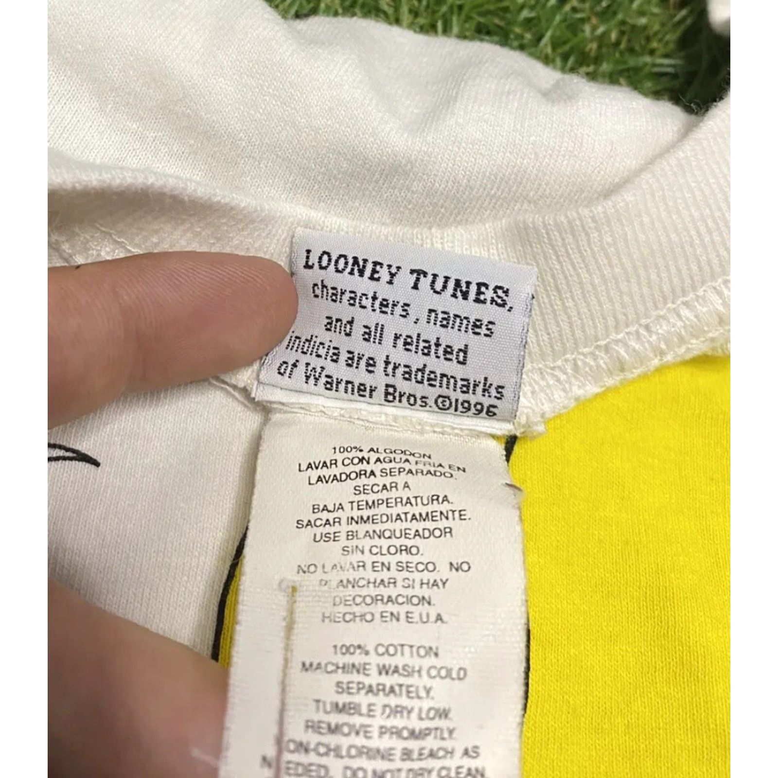 Vintage VINTAGE Looney Tunes Shirt 2XL White Crew Neck Short Sleeve Tweety Bird Stressed Out 90s Cartoon Mens Size US XXL / EU 58 / 5 - 3 Thumbnail