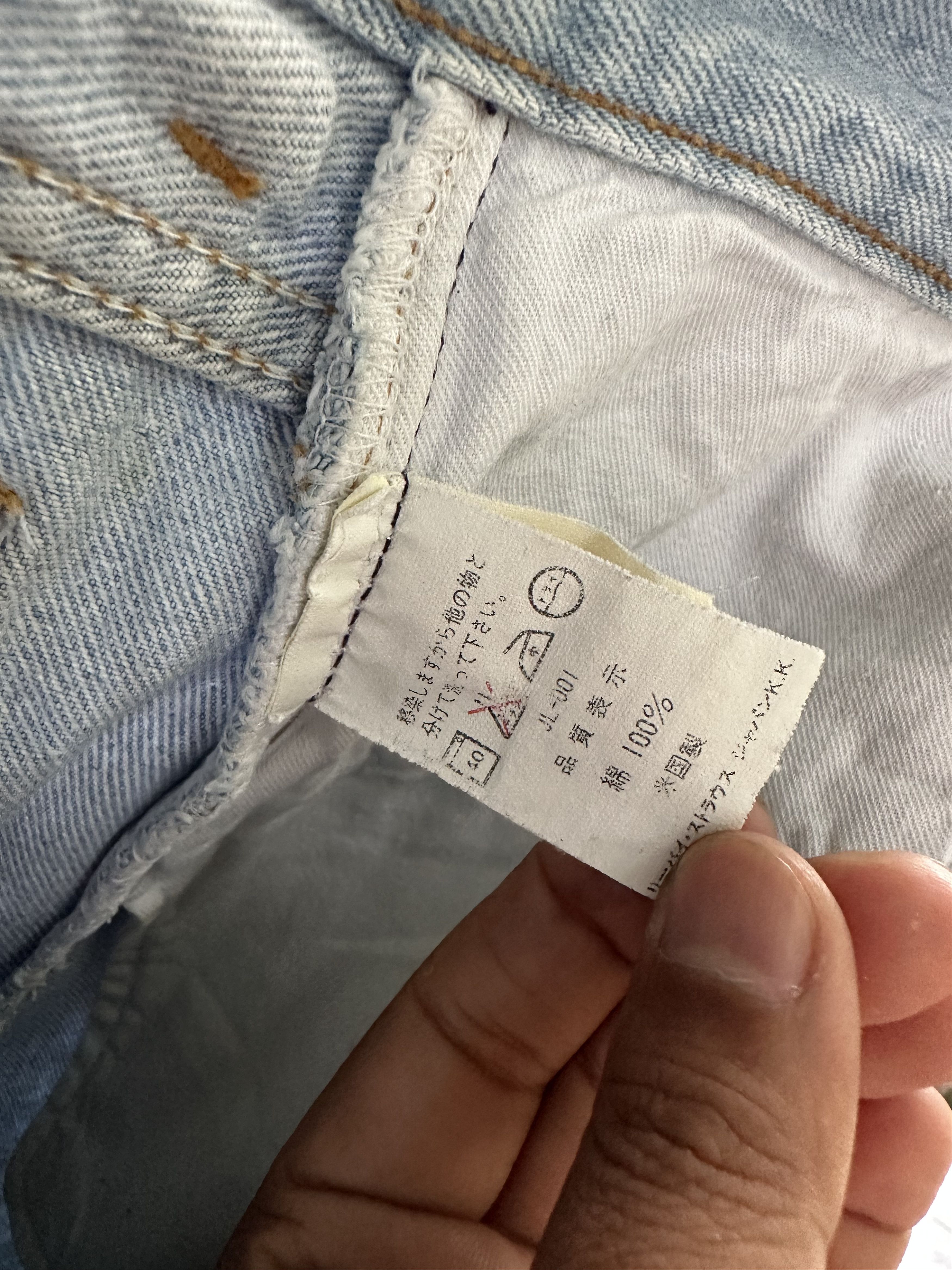 Levi's Vintage 1993 Levi's 501 Distressed Denim Jeans Size US 30 / EU 46 - 21 Thumbnail