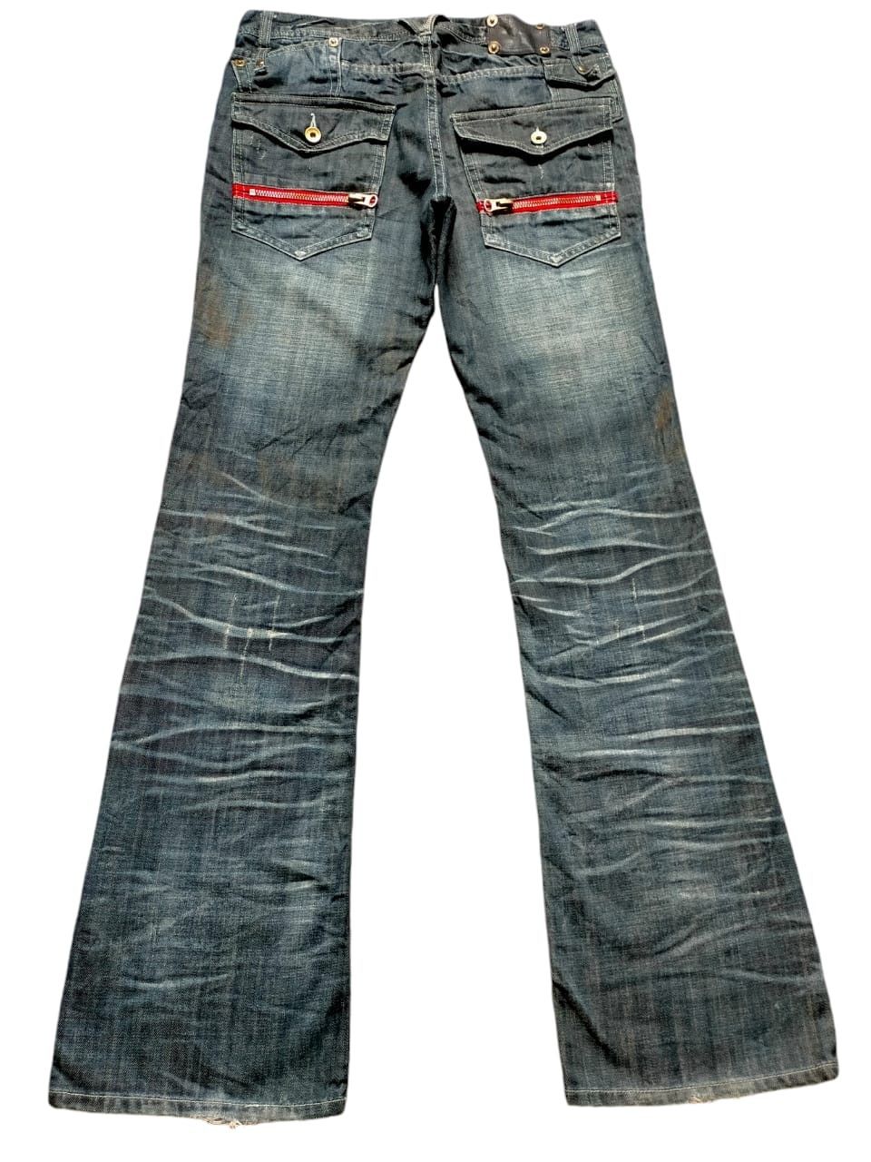 If Six Was Nine Flare Jeans Semantic Design Multipocket Zipped Boot cut Size US 33 - 2 Thumbnail