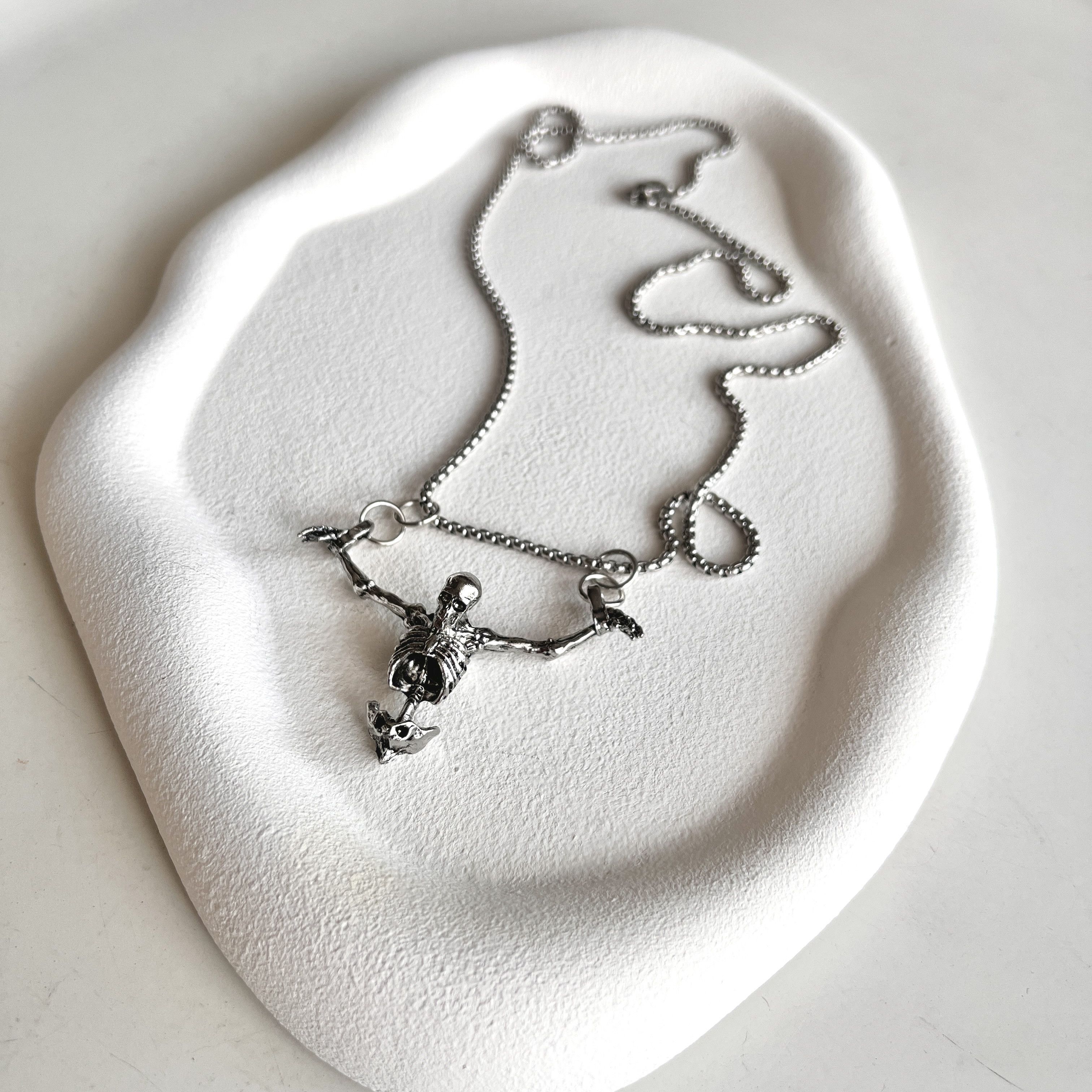 Jewelry Punk Necklace Alternative Gothic Chain Y2k Skull Size ONE SIZE - 1 Thumbnail