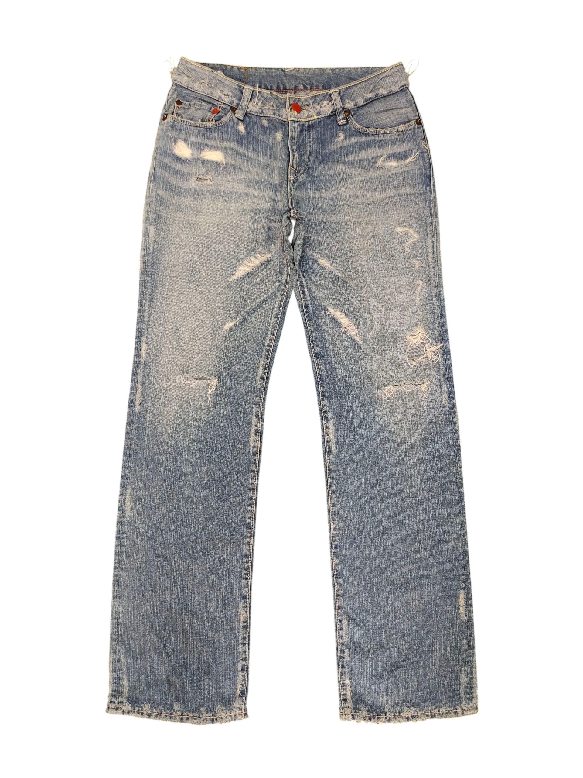 Kapital Vintage 45rpm Japan Clawmark Distress Denim Jeans Size US 30 / EU 46 - 1 Thumbnail