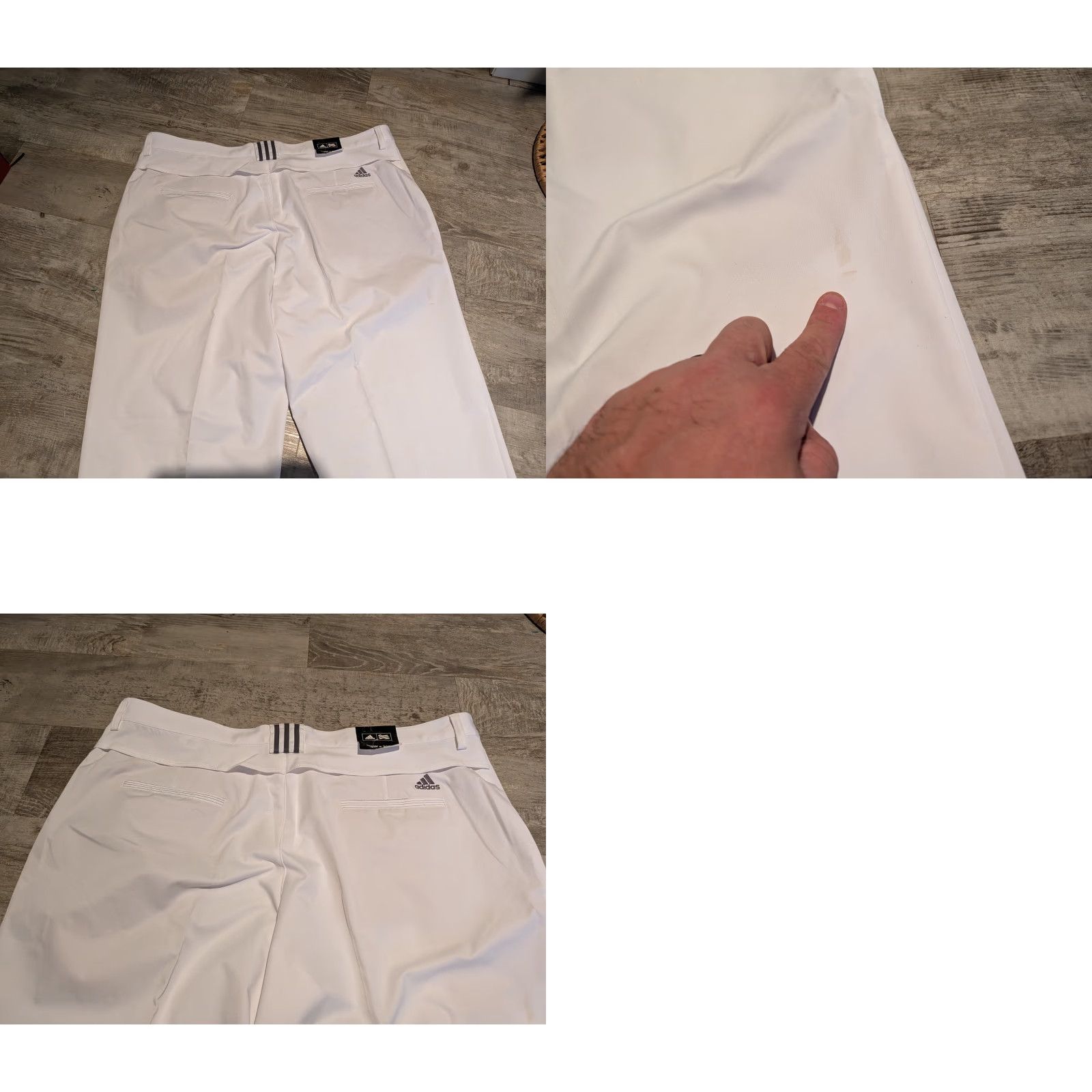 Adidas Adidas Climacool 3 Stripe White Golf Chinos Pants Mens 40x30 NWT Back Mark On Size US 40 / EU 56 - 8 Thumbnail