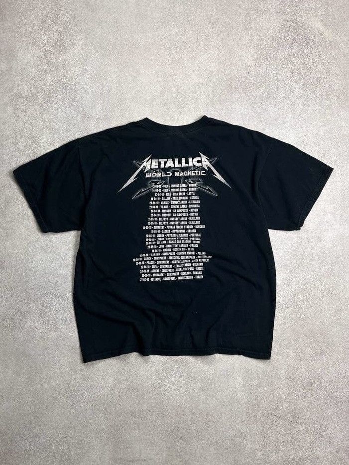 Metallica × Vintage Vintage Metallica World Magnetic Tour Boxy T-shirt XL Size US XL / EU 56 / 4 - 2 Thumbnail
