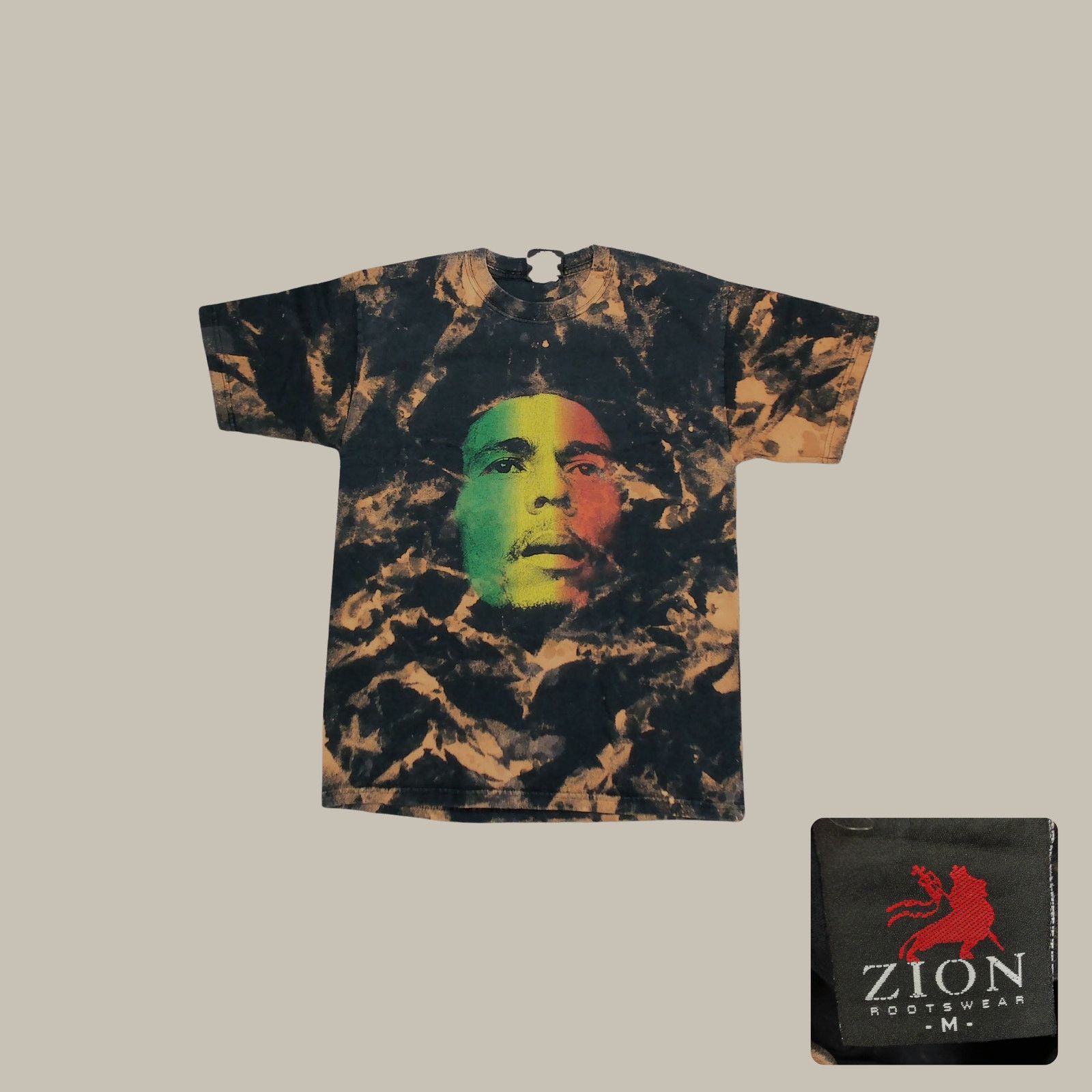 Zion Rootswear Zion Rootswear 1999 Bob Marley Custom Bleached Archive Tee Size US L / EU 52-54 / 3 - 1 Thumbnail