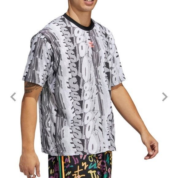 Adidas adidas Originals Men’s Love Unites Doodle Print T-Shirt - NW Size US L / EU 52-54 / 3 - 3 Thumbnail