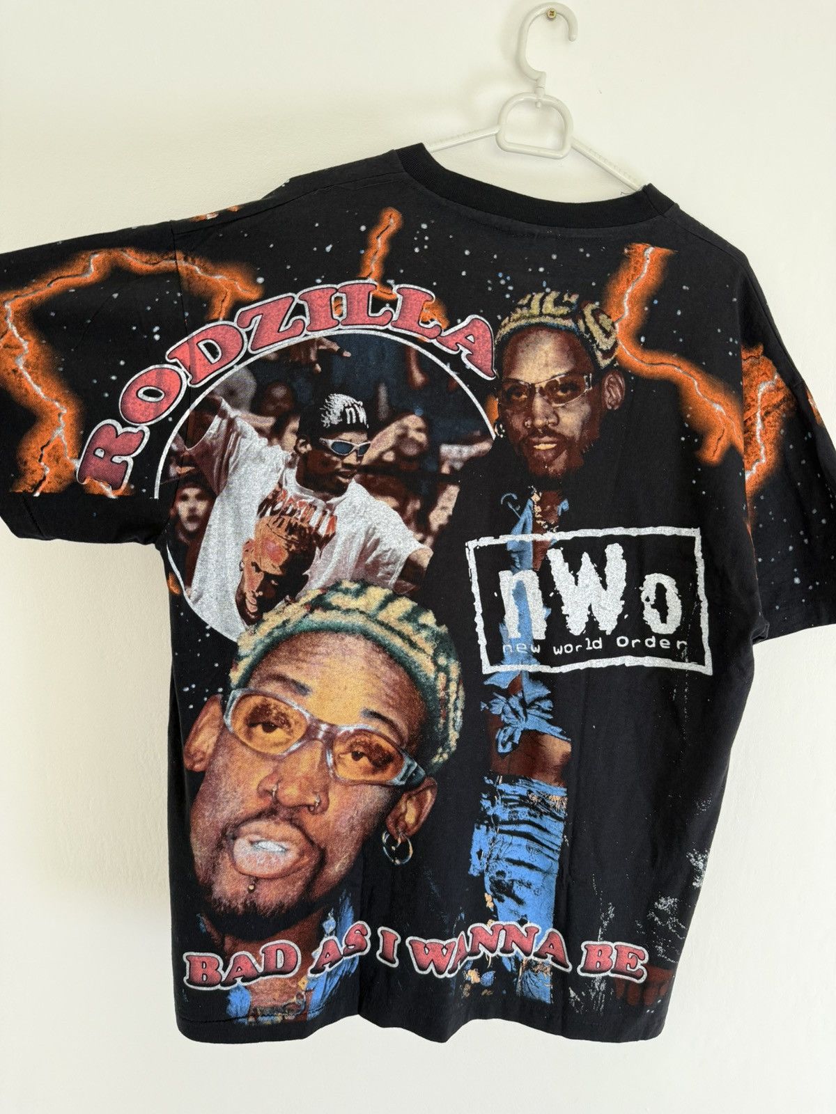 Vintage Dennis Rodman Nba Chicago Bulls merch t shirt XL last dance Size US XL / EU 56 / 4 - 2 Thumbnail