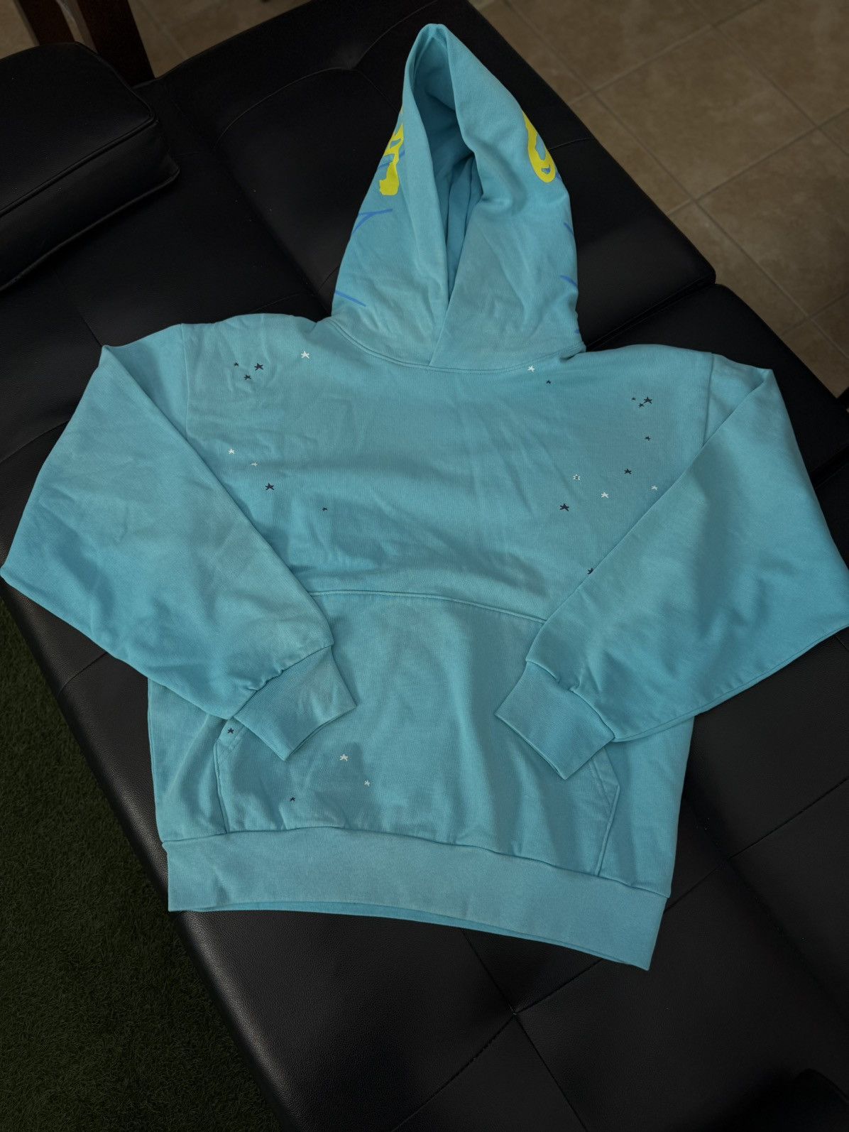 Sp5der Sp5der Hoodie Blue Yellow Size Large Brand New Size US L / EU 52-54 / 3 - 1 Thumbnail