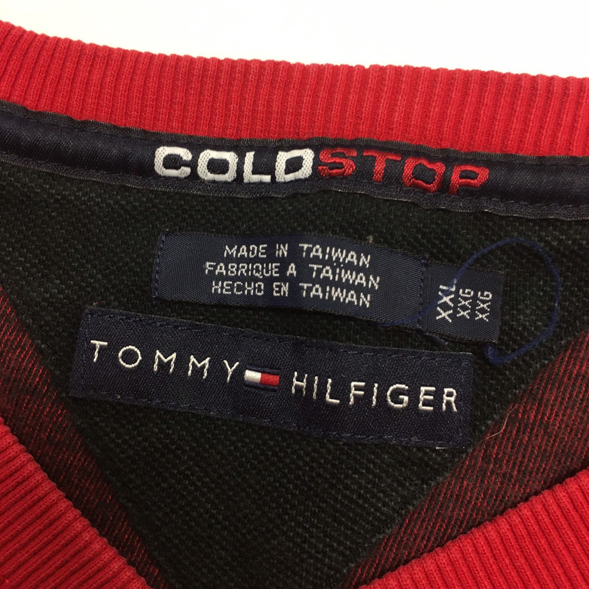 Tommy Hilfiger Vtg Tommy Hilfiger Ribbed Pullover V-Neck Streetwear Sweater Size US XXL / EU 58 / 5 - 5 Thumbnail