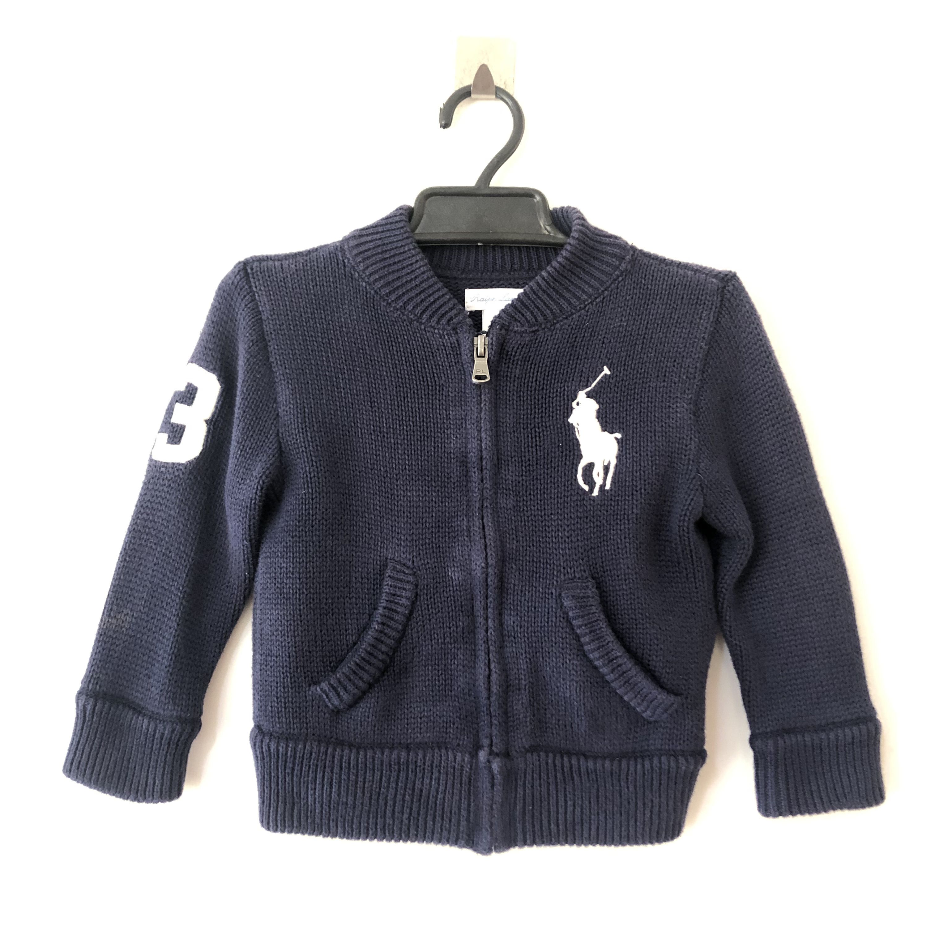 Ralph Lauren Ralph Lauren Cotton Full-Zip Jumper Baby Size 12M Size US XXS / EU 40 - 1 Thumbnail