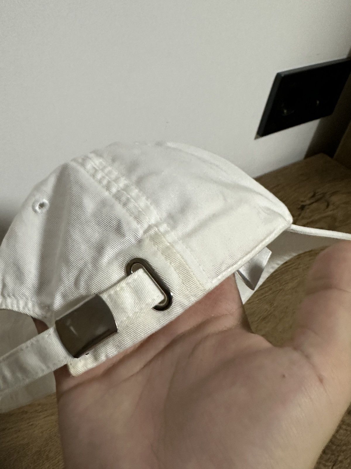 Balenciaga Balenciaga Embroidered Logo White Baseball Cap Hat Size L Size ONE SIZE - 7 Thumbnail