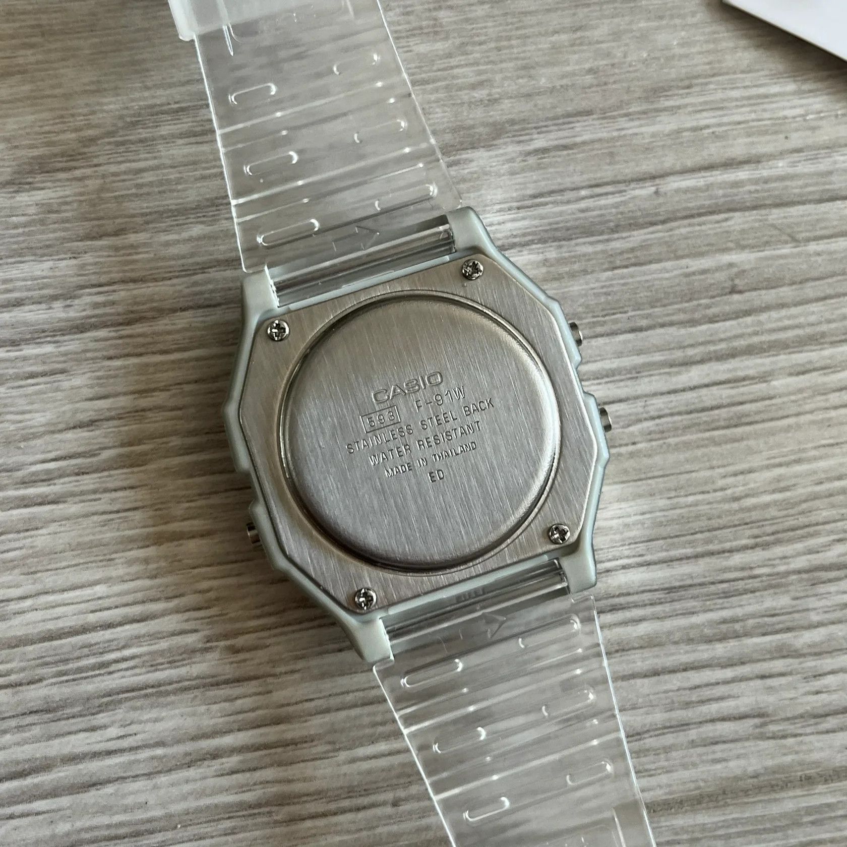 Casio Casio F-91W Gradient & Transparent "Watermelon" Size ONE SIZE - 7 Thumbnail