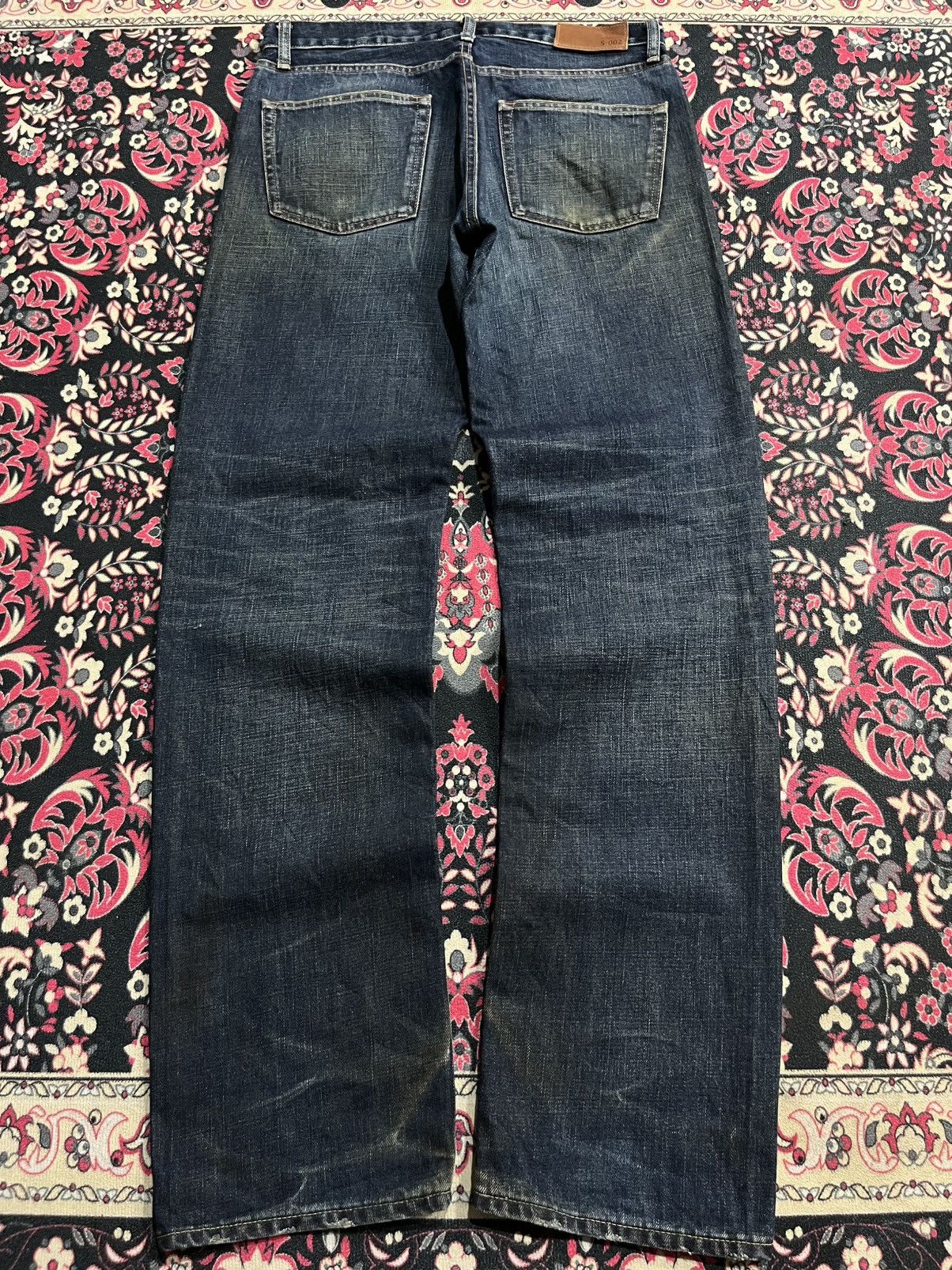 Undercover × Uniqlo Vintage Uniqlo S002 Dark Blue Washed Whisker Straight Jeans Size US 32 / EU 48 - 2 Thumbnail