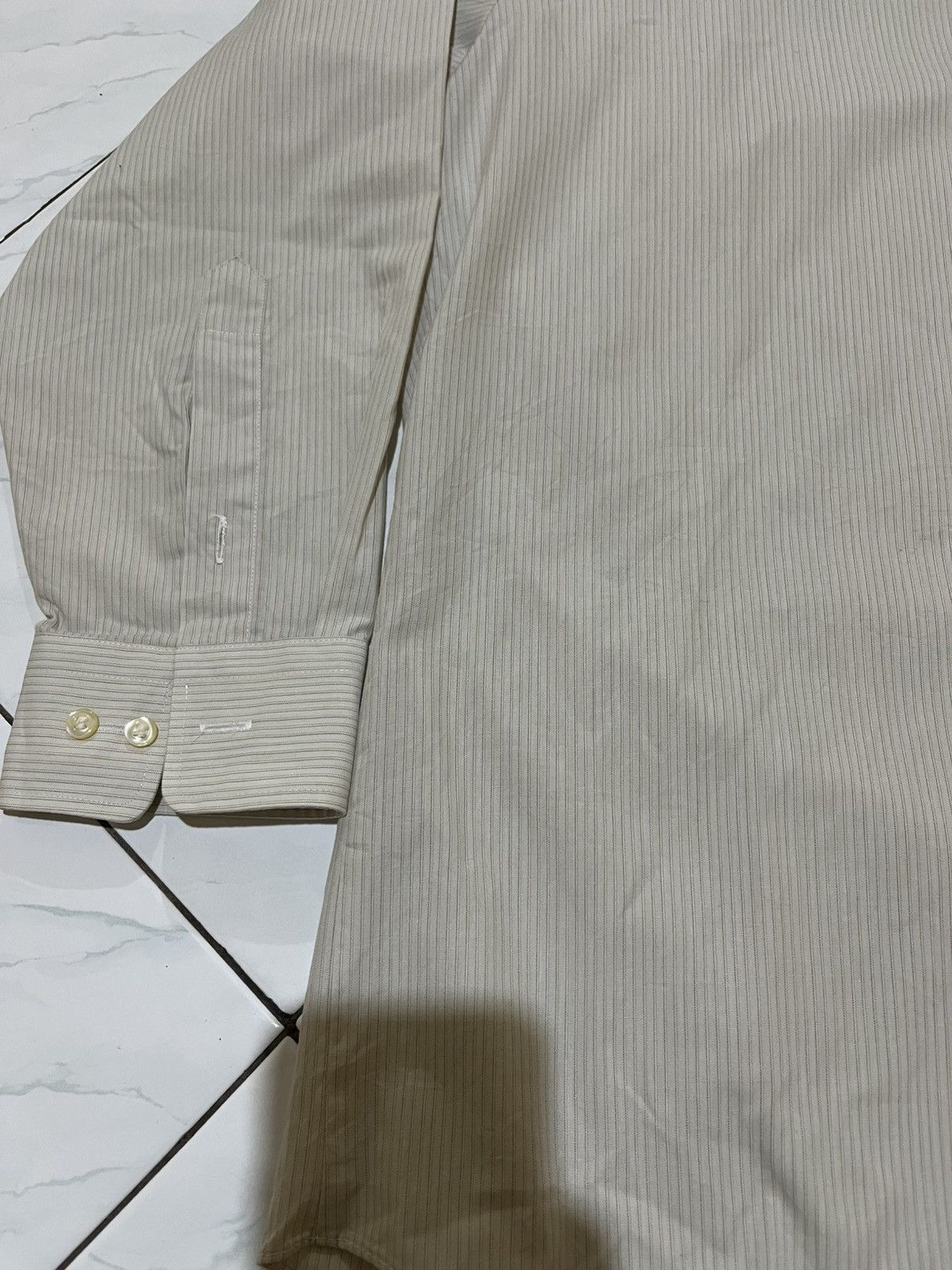Pierre Balmain Vintage Pierre Balmain Stripe Button Up Shirt Size US XL / EU 56 / 4 - 3 Thumbnail