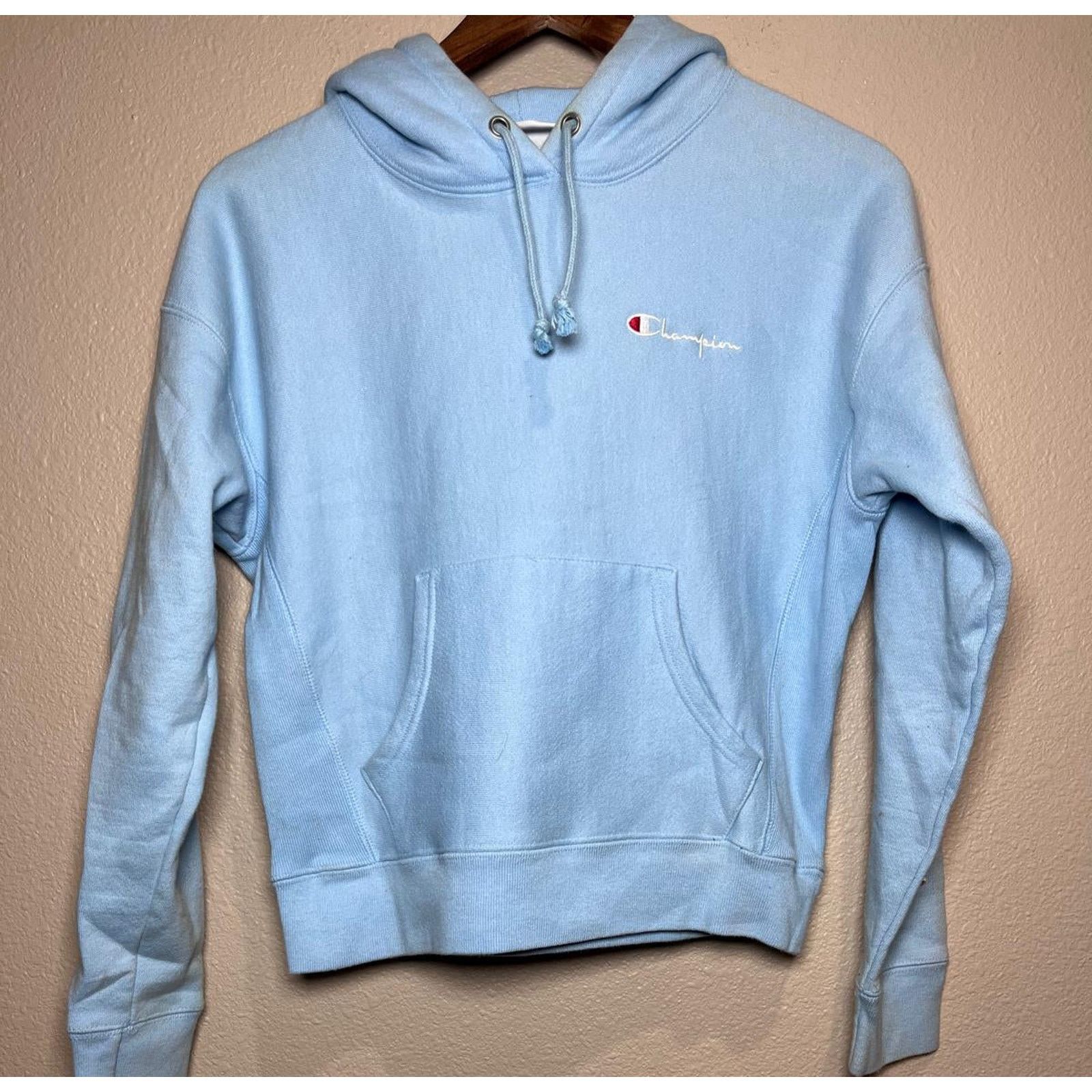 Champion 🧊 Champion Reverse Weave Light Blue Hoodie – Size S Size US S / EU 44-46 / 1 - 1 Thumbnail
